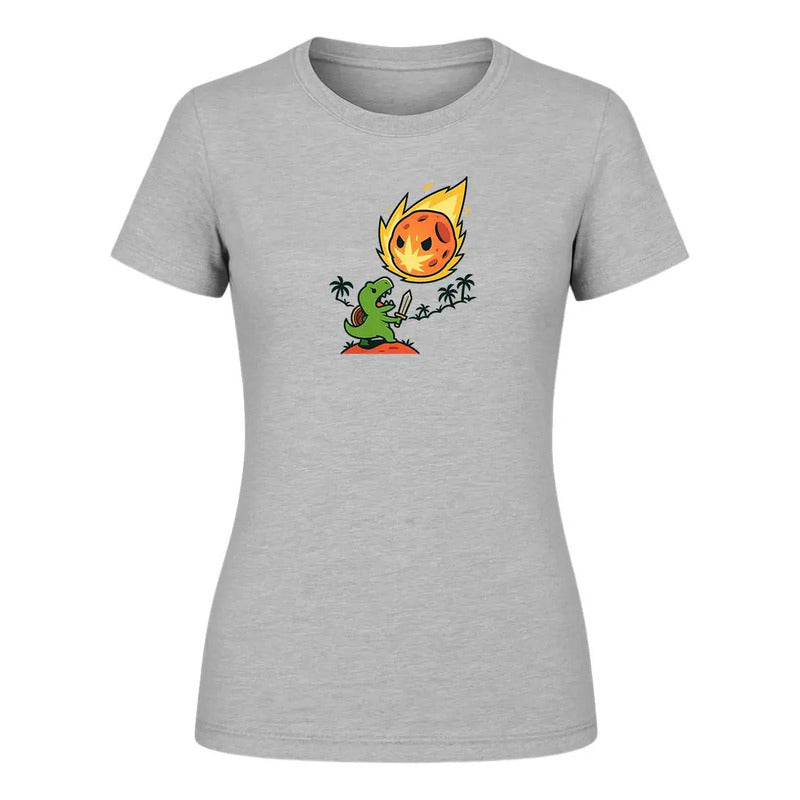 Playera "Dinosaurio vs Asteroide" Humor - Dama