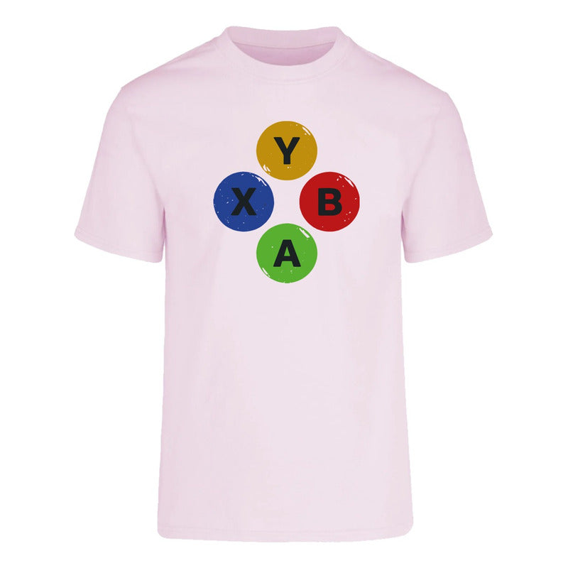 Playera Botones Gamer Infantil Juvenil Videojuegos Unisex