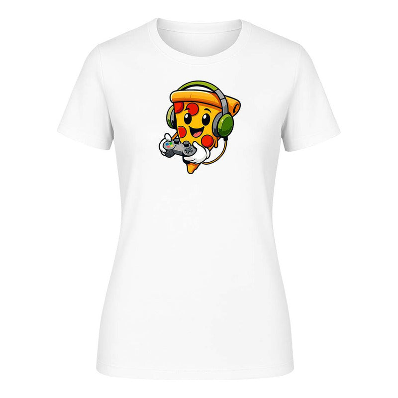 Playera "Pizza Gamer" con Audífonos - Dama