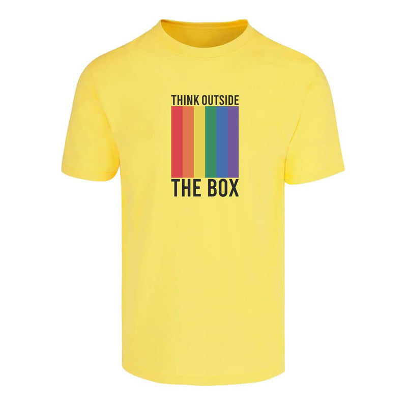 Playera Lgbt+ Piensa Afuera De La Caja Unisex