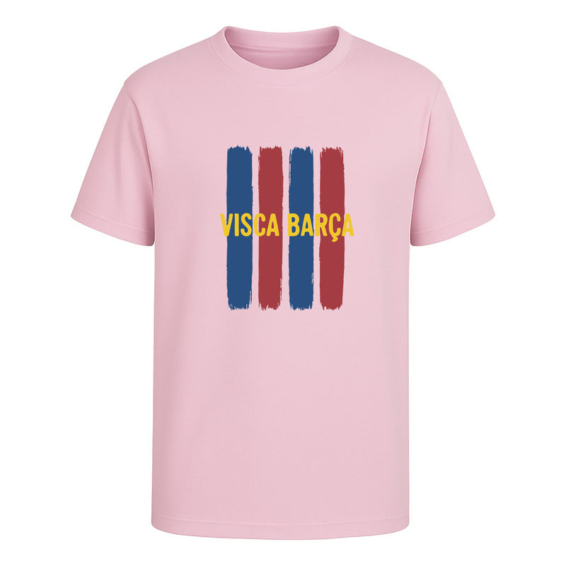 Playera Visca Barça Fútbol Barcelona Fan Colores Unisex