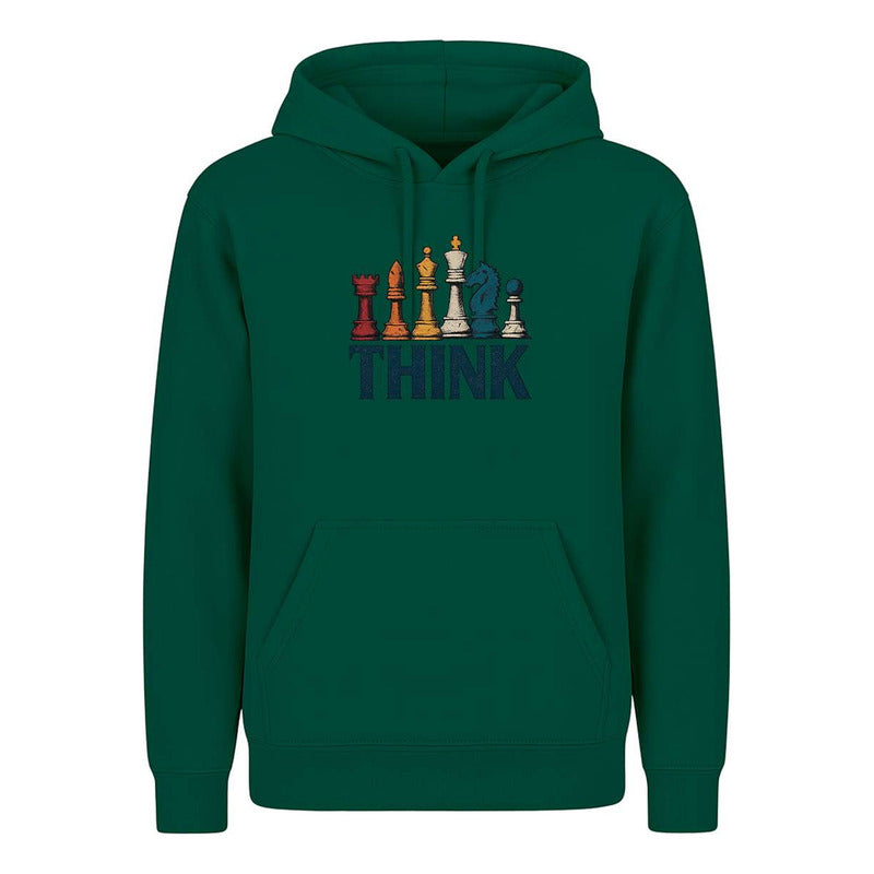 Sudadera Think Ajedrez Frase Estrategia Fans Regalo Unisex