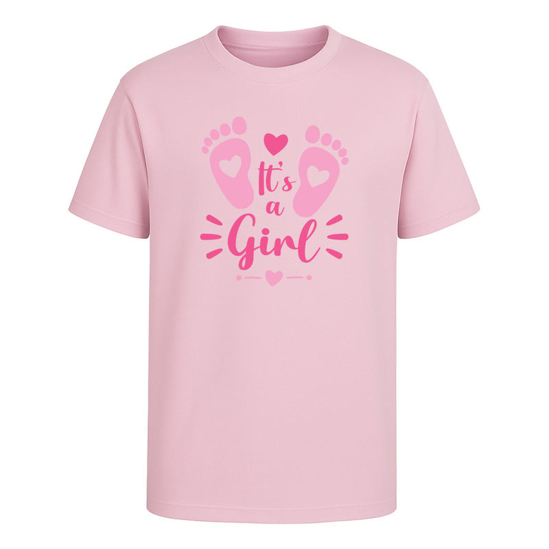 Playera "It's A Girl" Huellitas - Dama