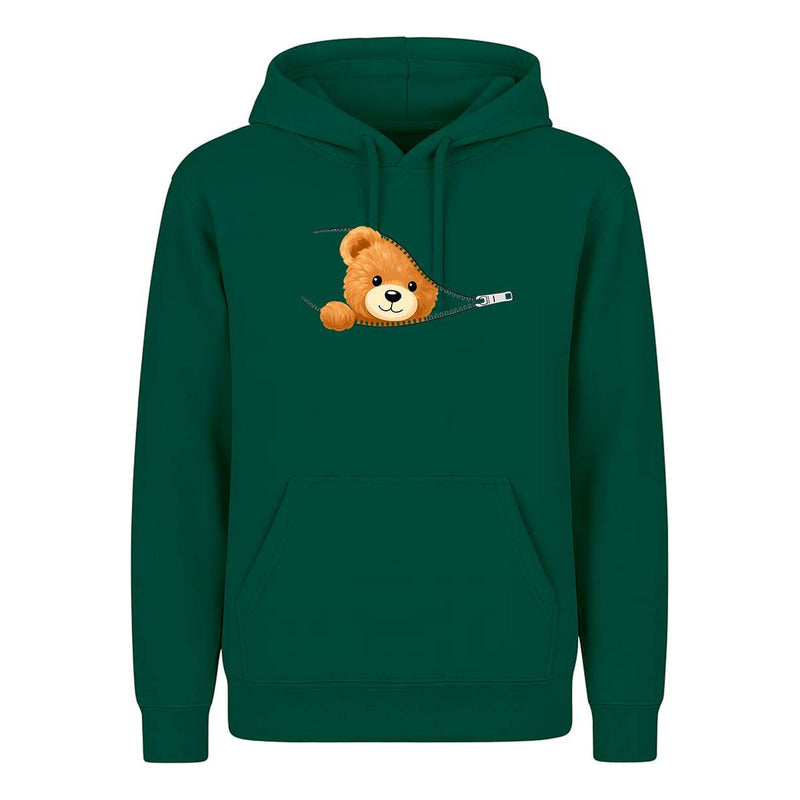 Sudadera Osito En Cierre Kawaii Tierno Divertida Unisex