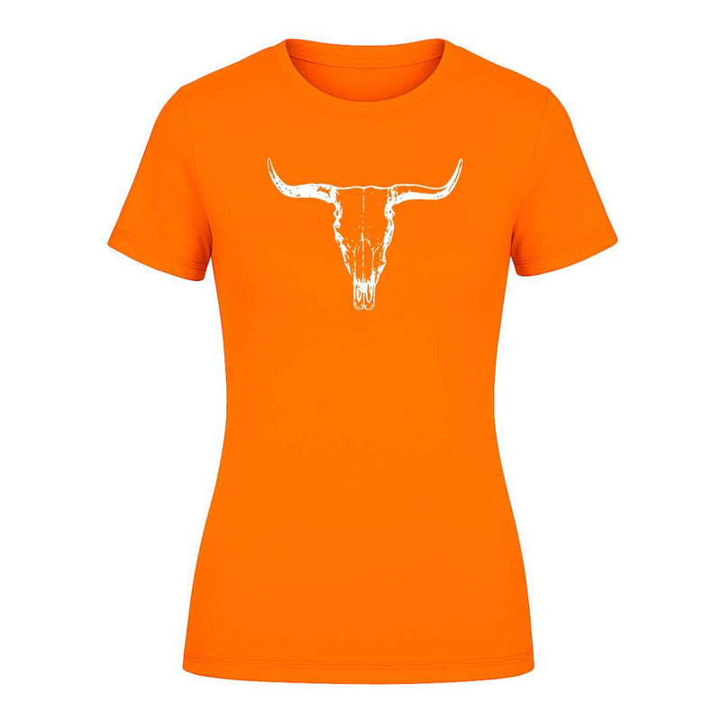 Playera "Calavera Toro Longhorn" Vaquera - Dama