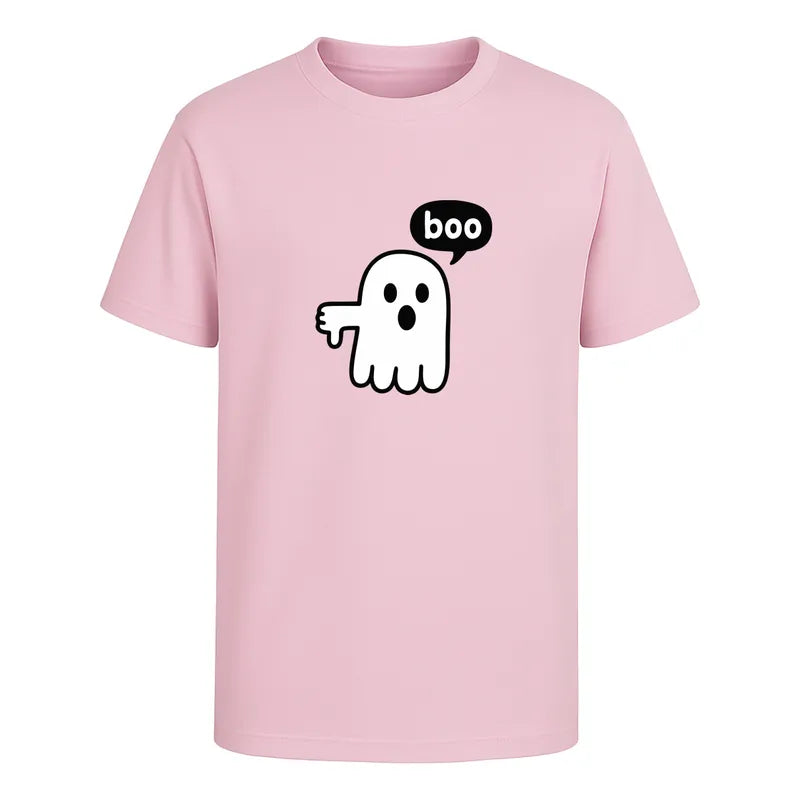 Playera Fantasma Boo Diseño Divertido Minimalista Unisex