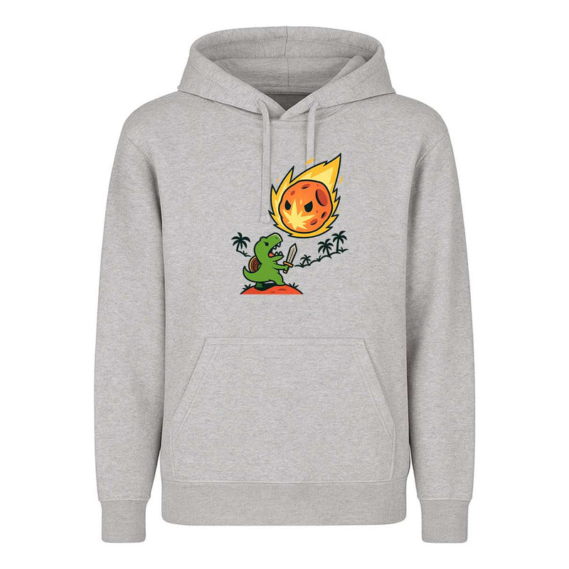 Sudadera Dinosaurio Contra Asteroide Divertida Broma Unisex