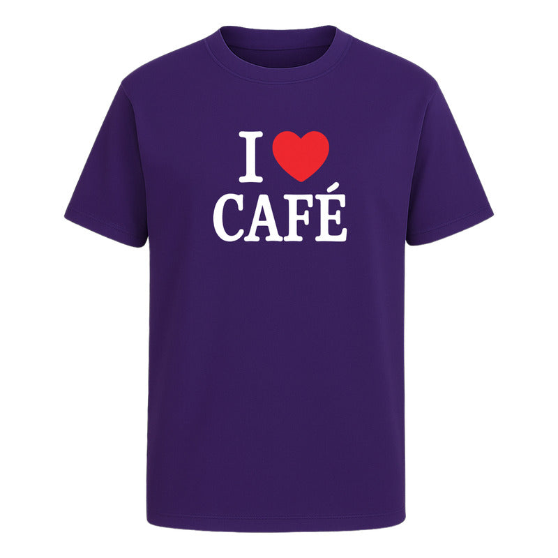 Playera I Love Café Ideal Para Coffee Lovers Para Hombre