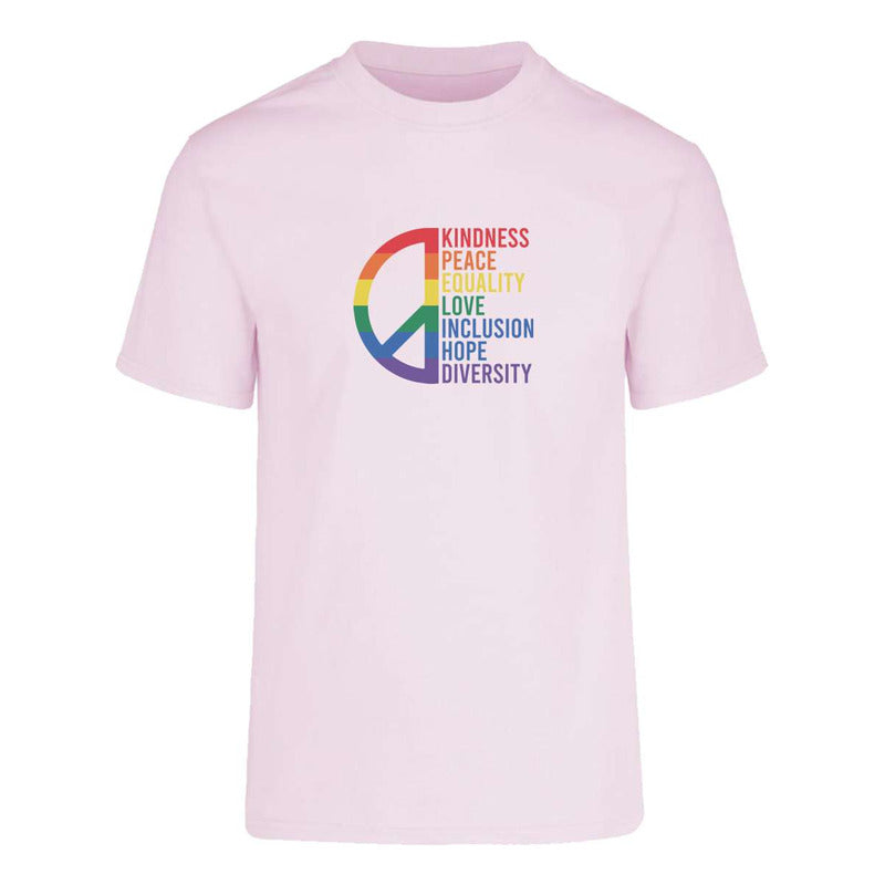 Playera Lgbt+ Orgullo Gay Paz Y Valores Unisex