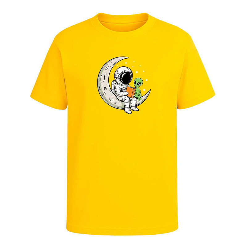 Playera "Astronauta y Alien" Lectura Kawaii - Infantil