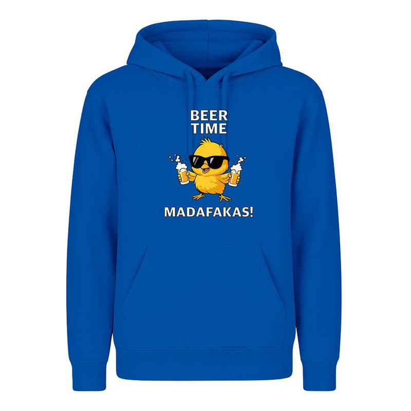 Sudadera Beer Time Madafakas Pollito Cerveza Broma Unisex