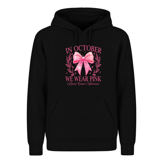 Sudadera In October We Wear Pink Cáncer De Mama Infantil