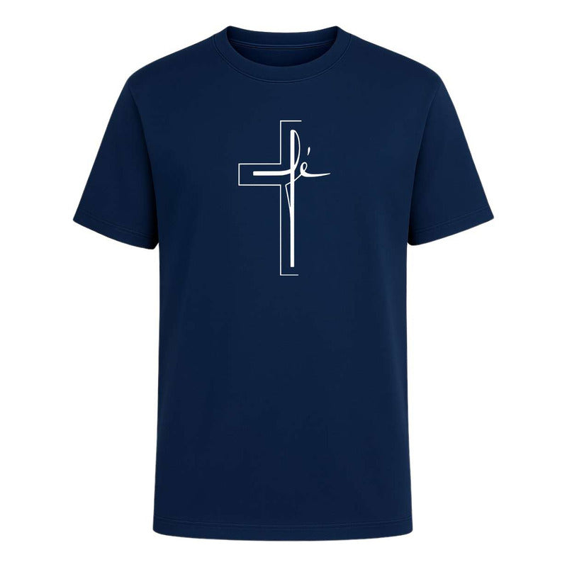 Playera Cruz Fe Minimalista Cristiana Devoción Unisex