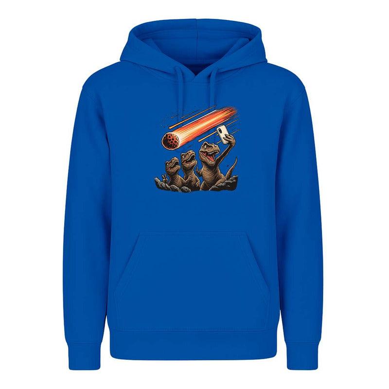 Sudadera Dinosaurios Selfie Con Meteorito Broma Humor Unisex