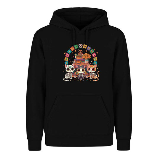Sudadera Infantil Gatos Día De Muertos Ofrenda Mexicana