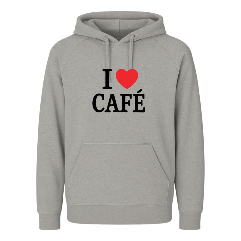 Sudadera Unisex I Love Café Ideal Para Coffee Lovers