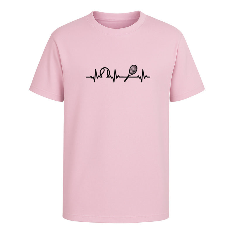 Playera Tennis Corazón Tenista Cardiograma Raqueta Unisex