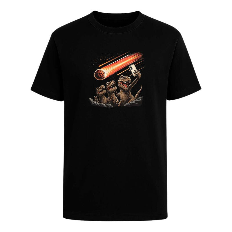 Playera "Dinosaurios Selfie Meteorito" - Infantil
