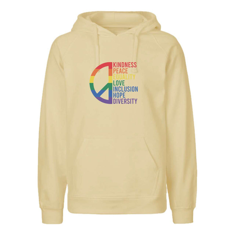 Sudadera Lgbt+ Orgullo Gay Paz Y Valores Hoodie Unisex