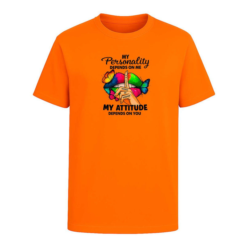 Playera My Personality My Attitude Sarcasmo Broma Infantil