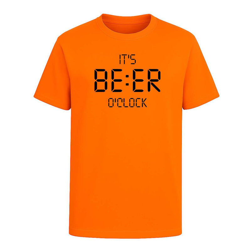 Playera Its Beer O'clock Cerveza Fiesta Broma Amigos Unisex