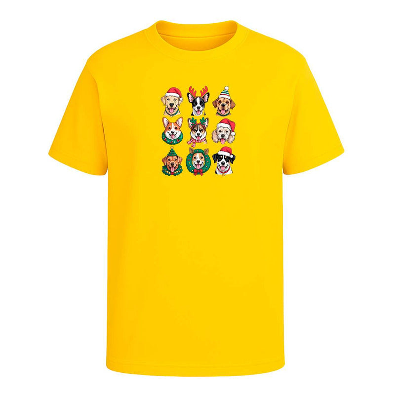 Playera Perros Navideños Dog Lover Santa Regalo Unisex