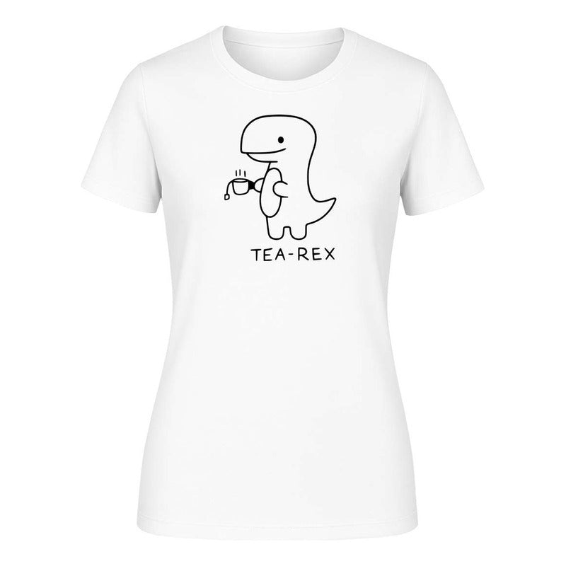 Playera "Tea Rex" Dinosaurio Kawaii - Dama