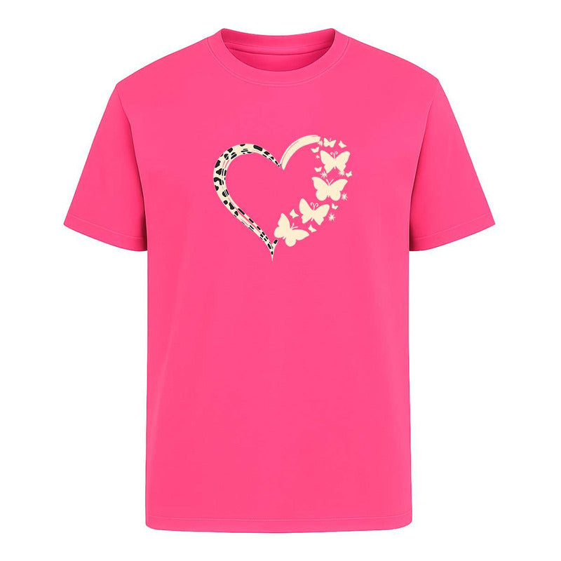 Playera Corazón Con Mariposas Regalo Pareja Y Amor Unisex