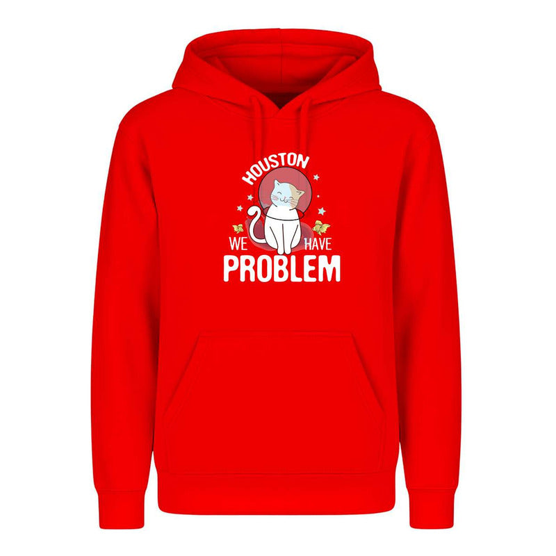 Sudadera Houston We Have Problem Gato Meme Divertida Unisex