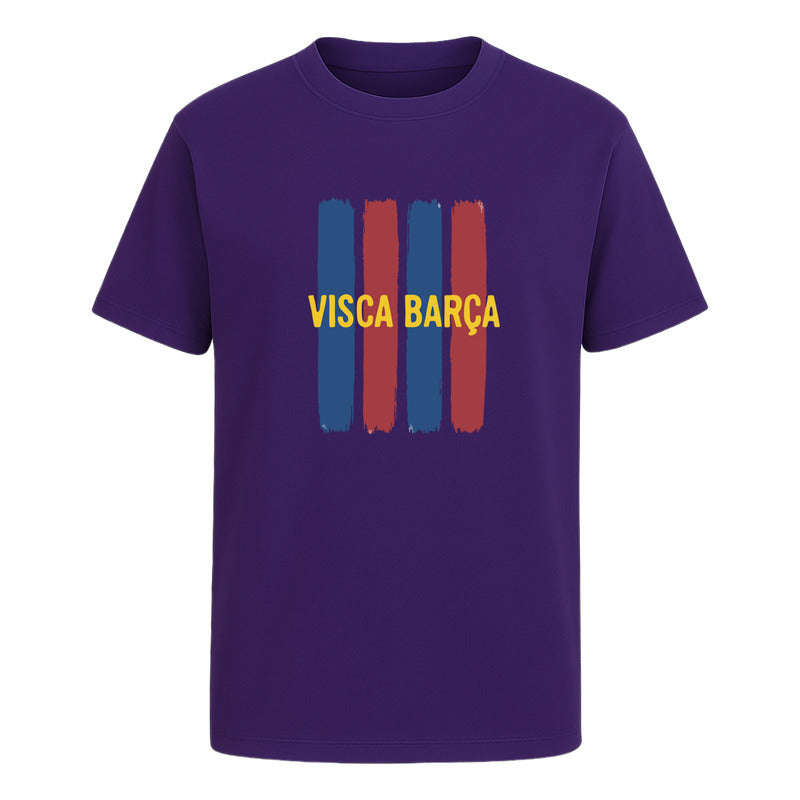 Playera Visca Barça Fútbol Barcelona Fan Colores Unisex