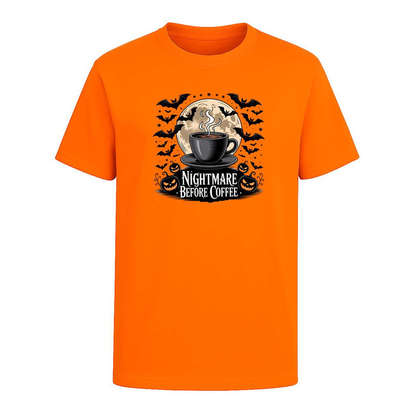 Playera Nightmare Before Coffee Unisex Halloween Jack Café