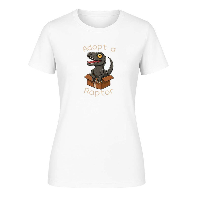 Playera "Adopt A Raptor" Dinosaurios - Dama