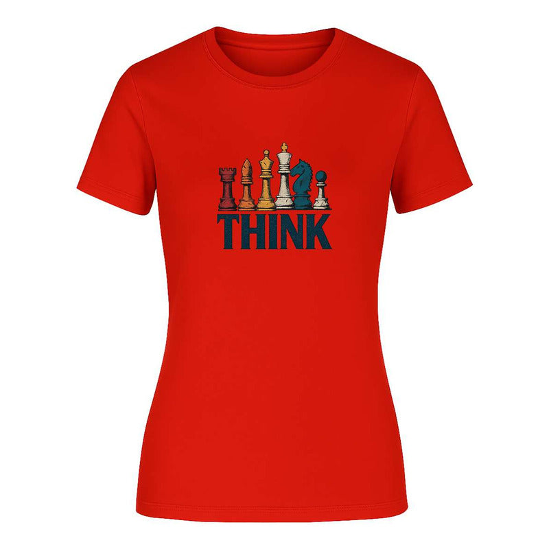 Playera "Think" Ajedrez y Estrategia - Dama