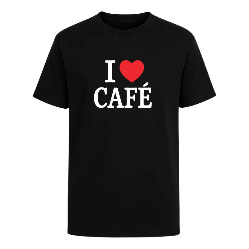 Playera I Love Café Ideal Para Coffee Lovers Para Hombre
