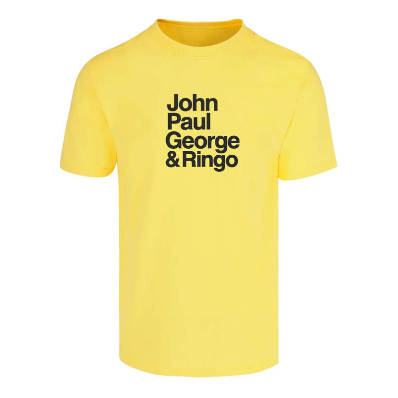 Playera Beatles John Paul George Ringo Fan Retro Música Pop