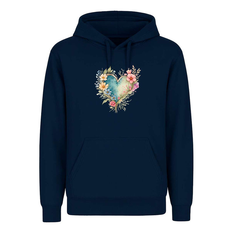Sudadera Corazón Floral Acuarela Amor Regalo Cute Infantil