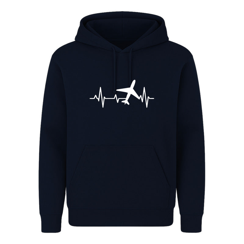 Sudadera Unisex Avión Corazón Viajero Amante De Viajes