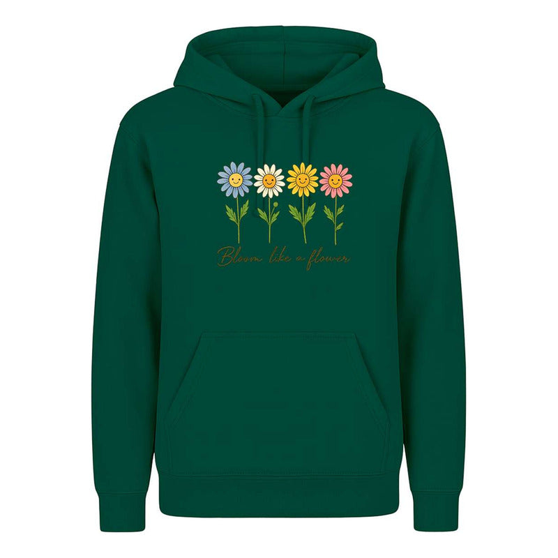 Sudadera Bloom Like A Flower Floral Frase Regalo Unisex