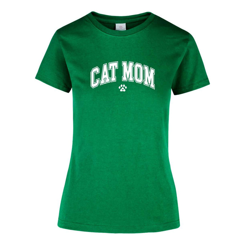 Playera "Cat Mom" Frase - Dama