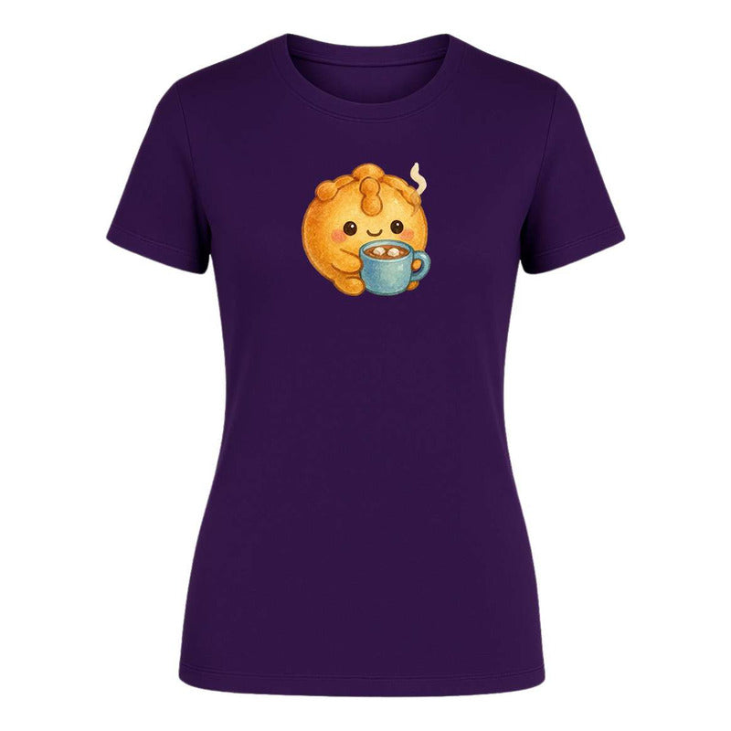 Playera Pan De Muerto Kawaii Con Chocolate Cute De Dama