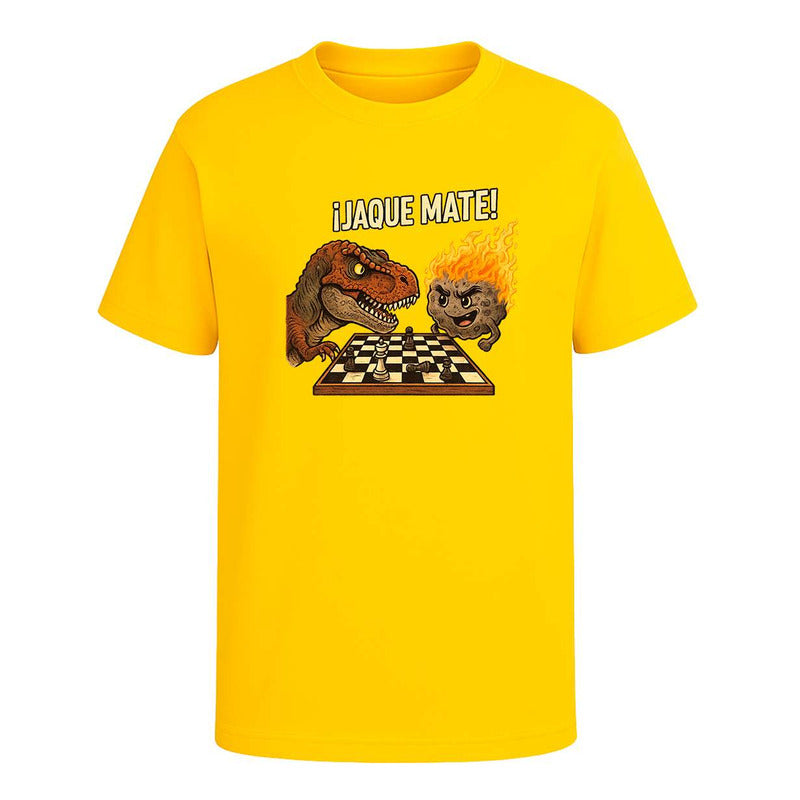Playera "Jaque Mate" Dinosaurio vs Meteorito - Hombre
