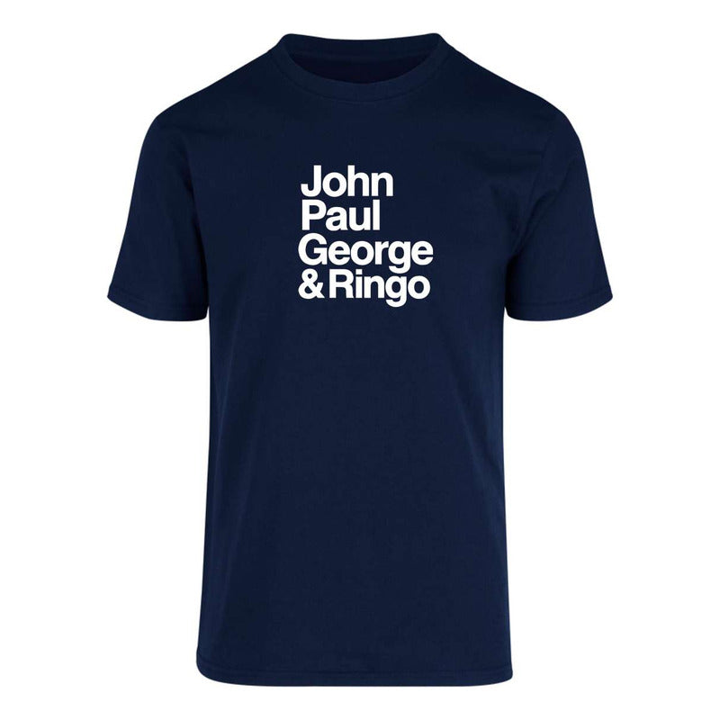 Playera Beatles John Paul George Ringo Fan Retro Música Pop