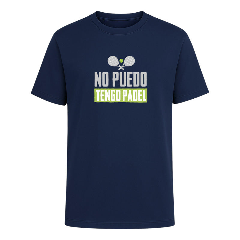 Playera No Puedo Tengo Pádel Infantil Frase Divertida