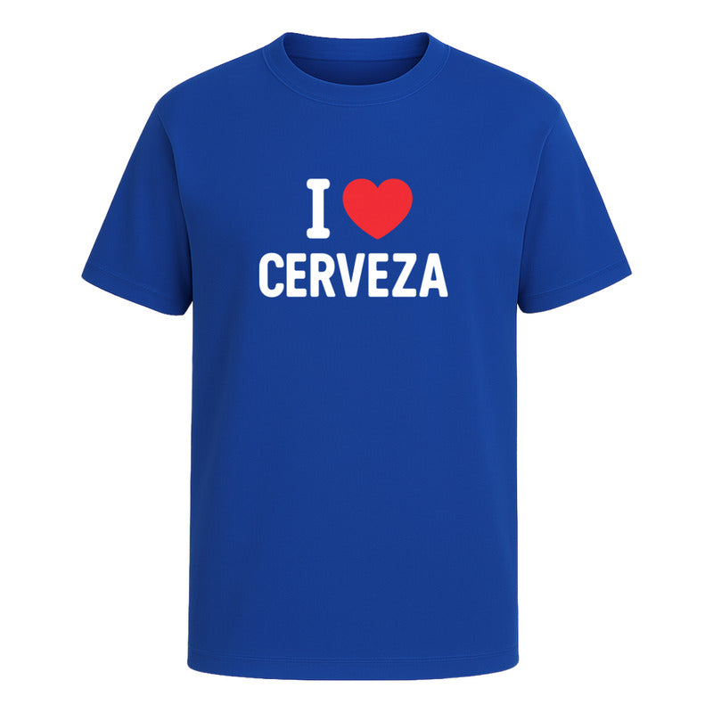 Playera "I Love Cerveza" - Hombre