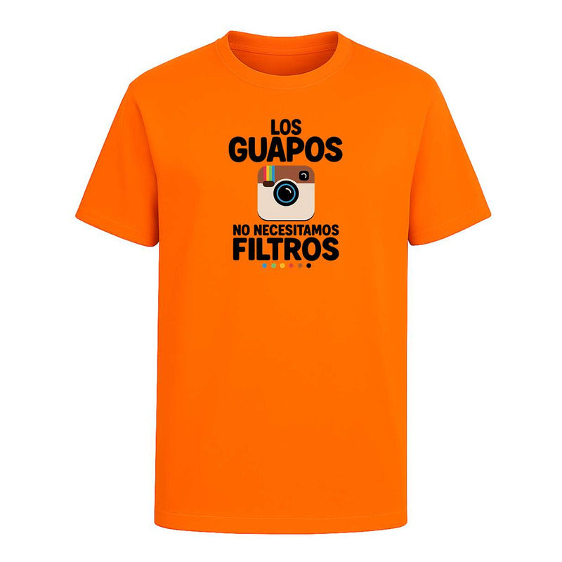 Playera "Los Guapos No Necesitamos Filtros" - Hombre