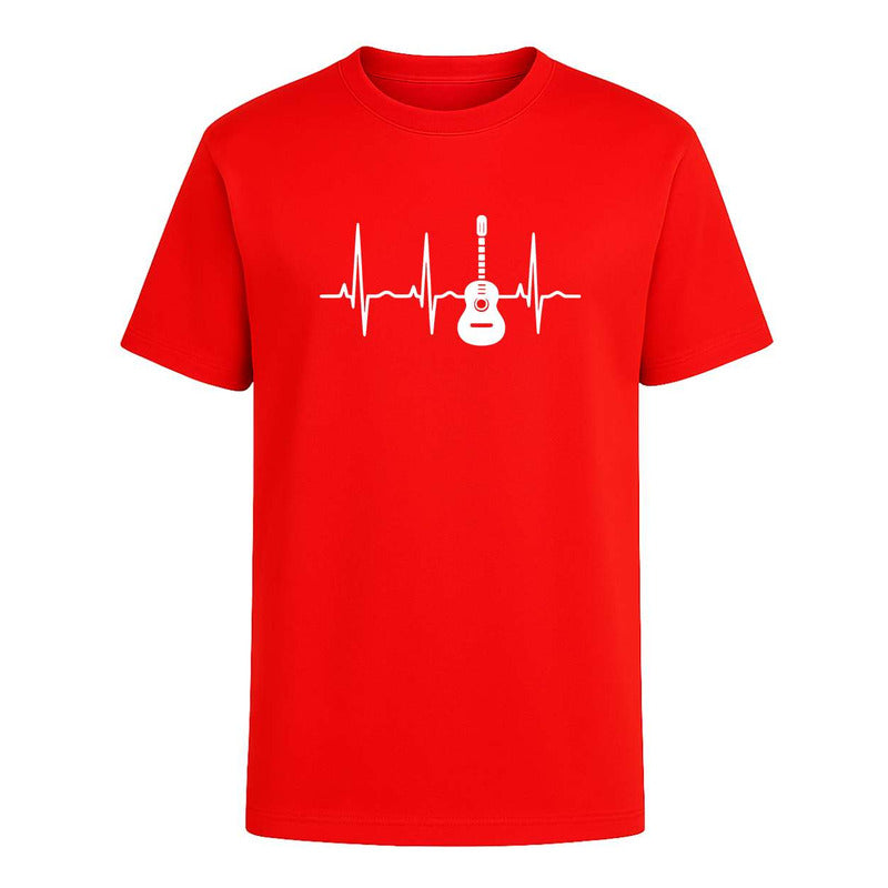 Playera Ritmo Del Corazón Guitarra Rock Fans Música Unisex