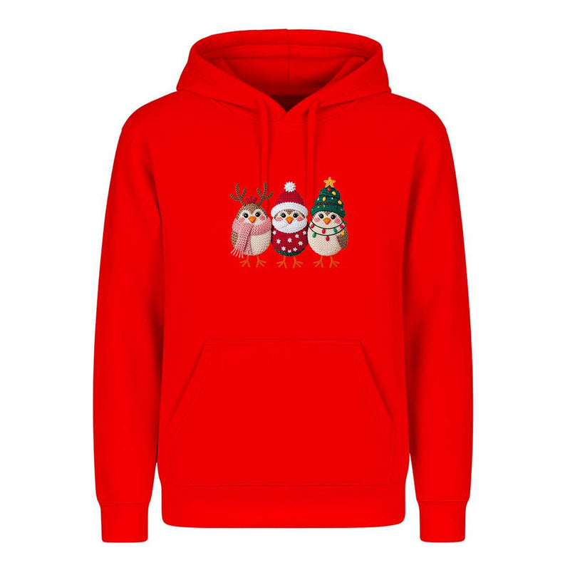 Sudadera Pajaritos Navideños Reno Santa Árbol Regalo Unisex