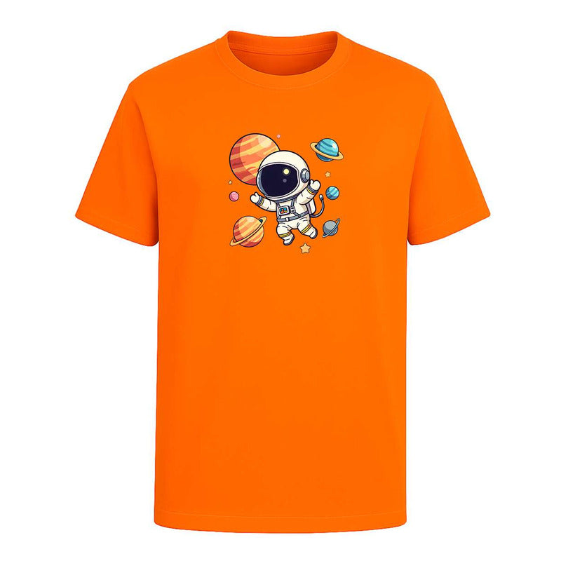 Playera "Astronauta Kawaii" Planetas - Hombre
