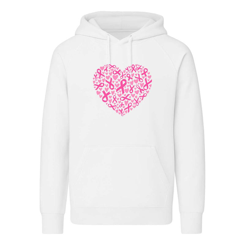 Sudadera Corazón Listón Rosa Cáncer De Mama Infantil