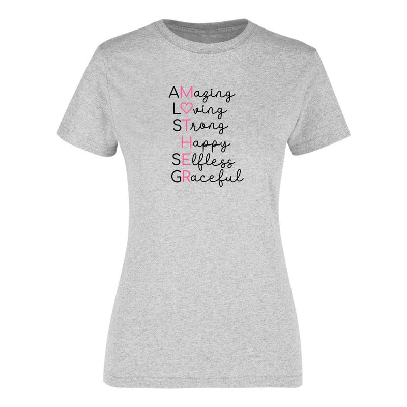 Playera "Mother" Acróstico Inspirador - Dama
